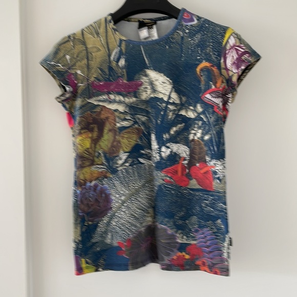 Roberto Cavalli Italian stretching top - Picture 2 of 9